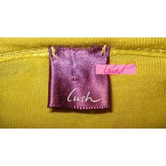 Nordstrom Mustard Blouson Scoop Draped Ruched Wrap Long Sleeve Mini Dress Tunic - Picture 4 of 5